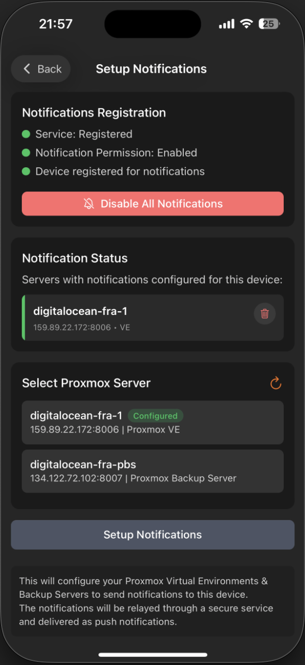 Notifications Screenshot